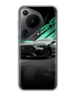 Чохол для Huawei Pura 70 Ultra з картинкою «Темний Mercedes AMG»