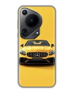 Чохол для Huawei Pura 70 Ultra з картинкою «Жовтий Mercedes GT»