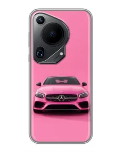 Чохол для Huawei Pura 70 Ultra з картинкою «Рожевий Mercedes AMG»