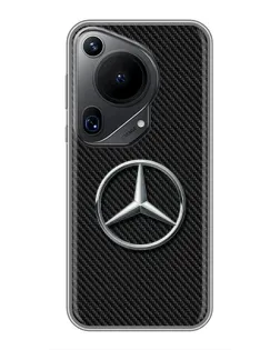 Чохол для Huawei Pura 70 Ultra з картинкою «Карбоновий Mercedes стиль»