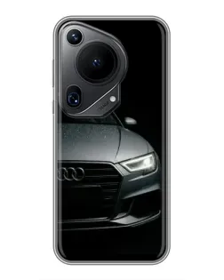 Чехол для Huawei Pura 70 Ultra с картинкой «Audi — детализация кузова»
