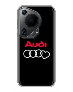 Чехол для Huawei Pura 70 Ultra с картинкой «Логотип Audi Heart»