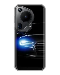 Чохол для Huawei Pura 70 Ultra з картинкою «Неоновий погляд Audi»