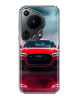 Чохол для Huawei Pura 70 Ultra з картинкою «Audi RS — червоний стиль»