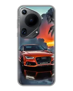 Чохол для Huawei Pura 70 Ultra з картинкою «Audi — захід сонця»