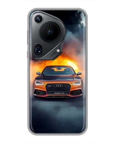 Чохол для Huawei Pura 70 Ultra з картинкою «Audi у вогняному диму» Чохол для Huawei Pura 70 Ultra з картинкою «Audi у вогняному диму»