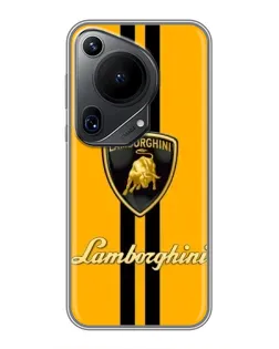 Чохол для Huawei Pura 70 Ultra з картинкою «Lamborghini Stripe жовтий»