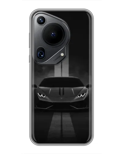 Чехол для Huawei Pura 70 Ultra с картинкой «Lamborghini симметрия дорог»