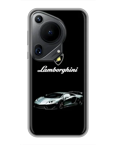 Чехол для Huawei Pura 70 Ultra с картинкой «Логотип Lamborghini классика»
