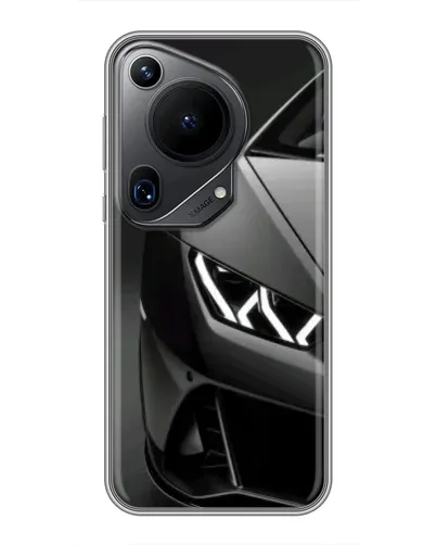 Чехол для Huawei Pura 70 Ultra с картинкой «Lamborghini фары детализация»