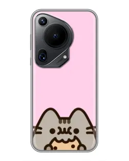 Чохол для Huawei Pura 70 Ultra з картинкою «Pusheen та печиво»