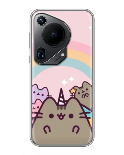 Чехол для Huawei Pura 70 Ultra с картинкой «Единорог Pusheen»