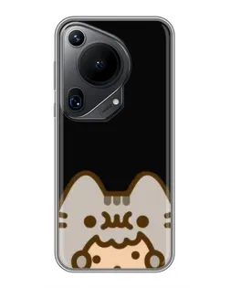 Чехол для Huawei Pura 70 Ultra с картинкой «Пушин на черном»