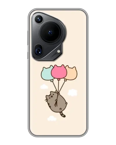 Чехол для Huawei Pura 70 Ultra с картинкой «Пушин на шариках»