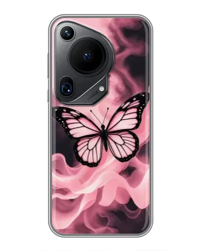 Чохол для Huawei Pura 70 Ultra з картинкою «Метелик у диму»