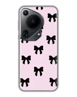 Чохол для Huawei Pura 70 Ultra з картинкою «Чорні банти Coquette»