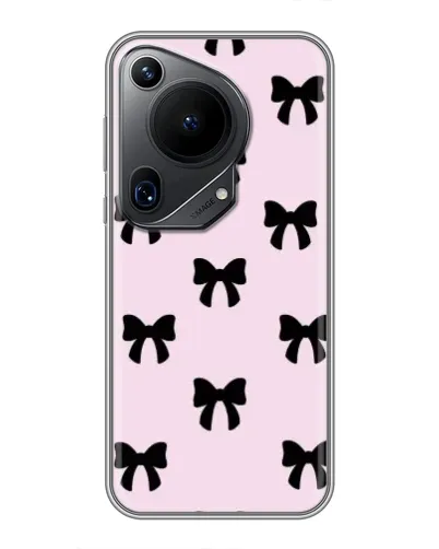 Чохол для Huawei Pura 70 Ultra з картинкою «Чорні банти Coquette»