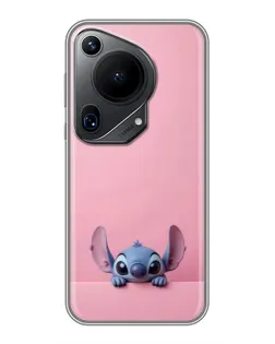 Чехол для Huawei Pura 70 Ultra с картинкой «Stitch выглядывает»