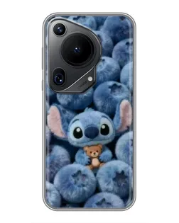 Чехол для Huawei Pura 70 Ultra с картинкой «Стич и голубика»