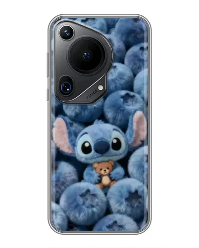 Чехол для Huawei Pura 70 Ultra с картинкой «Стич и голубика»