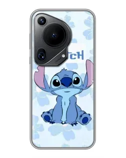 Чехол для Huawei Pura 70 Ultra с картинкой «Stitch среди цветов»