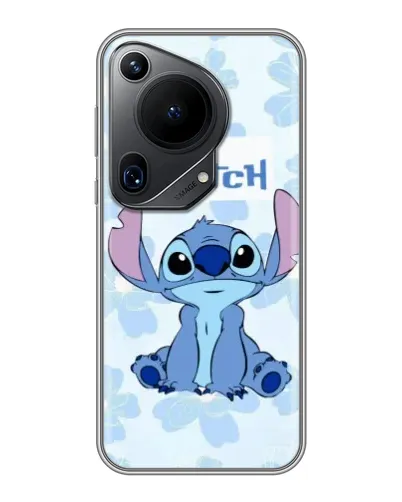 Чехол для Huawei Pura 70 Ultra с картинкой «Stitch среди цветов»