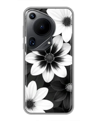 Чохол для Huawei Pura 70 Ultra з картинкою «Монохромні айстри» Чохол для Huawei Pura 70 Ultra з картинкою «Монохромні айстри»