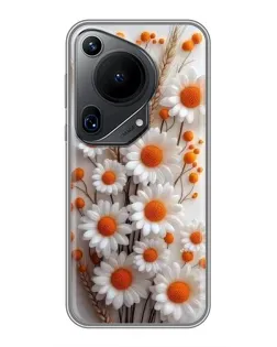 Чохол для Huawei Pura 70 Ultra з картинкою «Білі сухоцвіти»