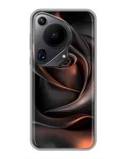 Чохол для Huawei Pura 70 Ultra з картинкою «Шовкова чорна троянда»