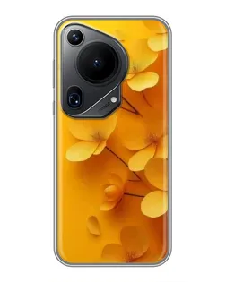 Чохол для Huawei Pura 70 Ultra з картинкою «Золоті пелюстки»