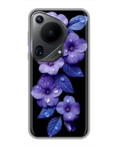 Чохол для Huawei Pura 70 Ultra з картинкою «Фіолетові квіти з росою» Чохол для Huawei Pura 70 Ultra з картинкою «Фіолетові квіти з росою»