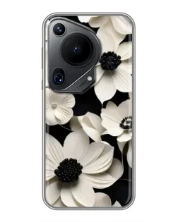 Чохол для Huawei Pura 70 Ultra з картинкою «Об'ємні білі квіти»
