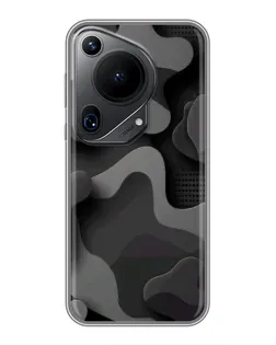 Чехол для Huawei Pura 70 Ultra с картинкой «Темный абстрактный камуфляж» Чехол для Huawei Pura 70 Ultra с картинкой «Темный абстрактный камуфляж»