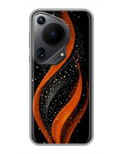 Чехол для Huawei Pura 70 Ultra с картинкой «Огненная звездная волна»
