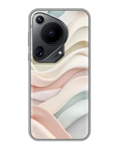 Чехол для Huawei Pura 70 Ultra с картинкой «Пастельные нежные волны»