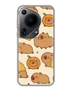 Чохол для Huawei Pura 70 Ultra з картинкою «Капібари з апельсинами»