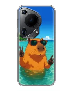 Чохол для Huawei Pura 70 Ultra з картинкою «Морська капібара»