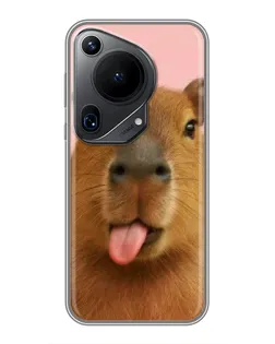 Чохол для Huawei Pura 70 Ultra з картинкою «Капібара з язиком»