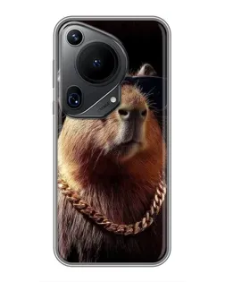 Чохол для Huawei Pura 70 Ultra з картинкою «Капібара золотий ланцюг»