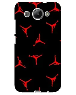 Чехол для Huawei Y3 2017 с картинкой «Jordan Red Pattern»