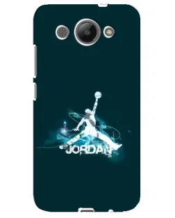 Чехол для Huawei Y3 2017 с картинкой «Jordan Blue Fire»
