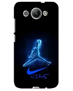 Чехол для Huawei Y3 2017 с картинкой «Jordan Neon Blue»