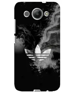 Чехол для Huawei Y3 2017 с картинкой «Абстрактный дым Adidas»