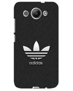 Чехол для Huawei Y3 2017 с картинкой «Adidas Карбоновая текстура»