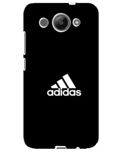 Чехол для Huawei Y3 2017 с картинкой «Черная классика Adidas»