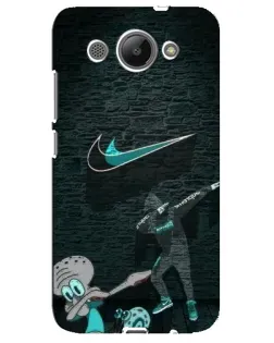Чехол для Huawei Y3 2017 с картинкой «Спортивный арт Nike»