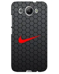 Чехол для Huawei Y3 2017 с картинкой «Nike — карбоновая сетка»