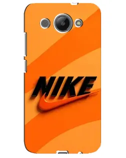 Чехол для Huawei Y3 2017 с картинкой «Оранжевый драйв Nike»