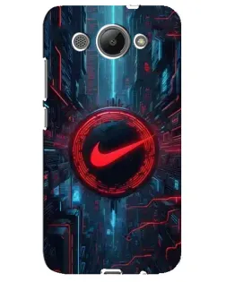 Чехол для Huawei Y3 2017 с картинкой «Техногенный стиль Nike»