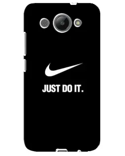 Чехол для Huawei Y3 2017 с картинкой «Классический принт Nike»